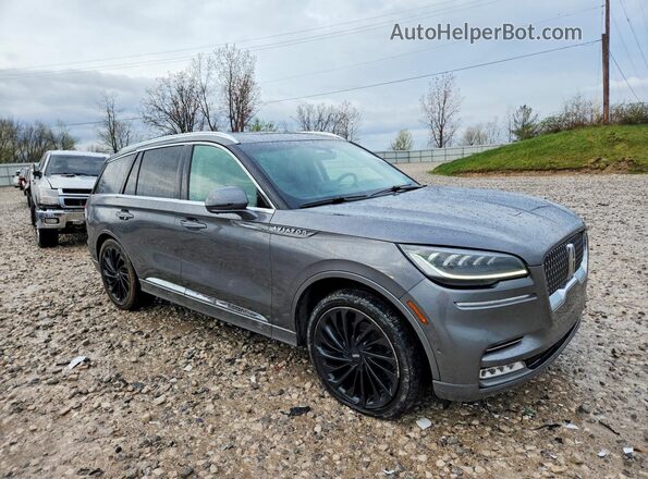 5LM5J7XC2MGL00639 2021 LINCOLN AVIATOR Gray Delantero derecho