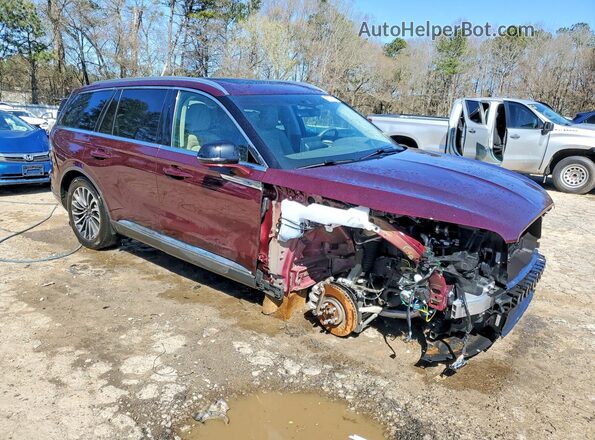 5LM5J7XC2NGL10430 2022 LINCOLN AVIATOR Burgundy Առջևի աջ