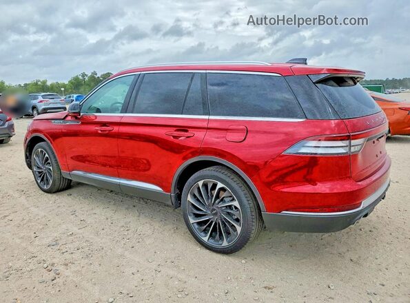 5LM5J7XC5SGL06593 2025 LINCOLN AVIATOR Red Задня ліва чверть