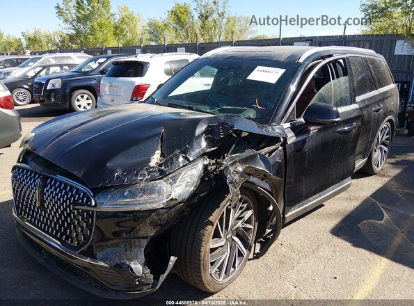 5LM5J7XC5SGL08649 2025 LINCOLN AVIATOR Black წინა მარცხენა ხედი სამი მეოთხედიდან