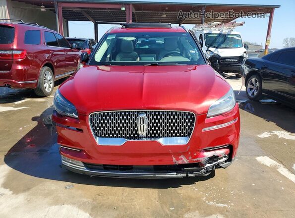 5LM5J7XC8LGL06864 2020 LINCOLN AVIATOR Red Դիմացի տեսք