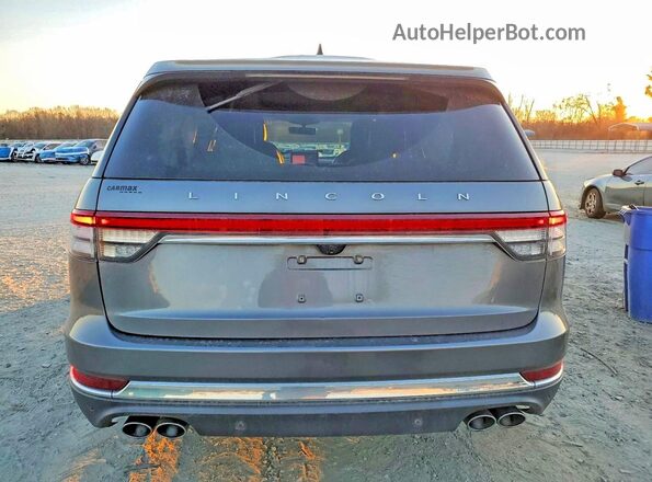 5LM5J7XCXMGL07063 2021 LINCOLN AVIATOR Silver Rear view