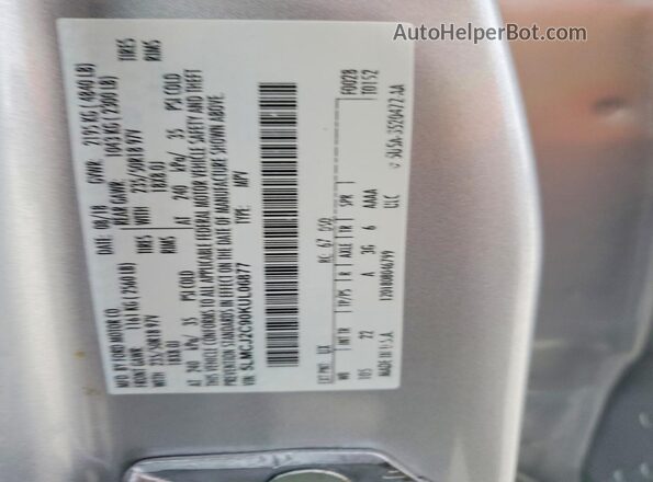 5LMCJ2C90KUL06877 2019 LINCOLN MKC Silver Панорамний вид салону 360°