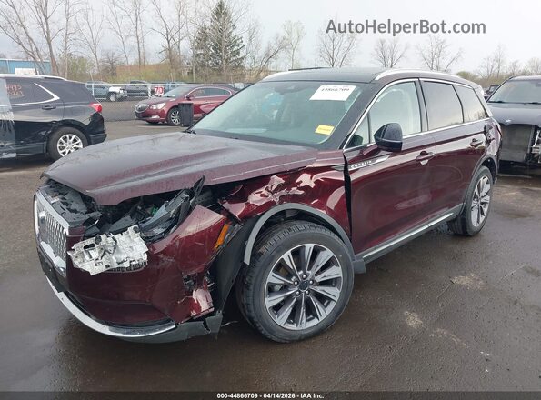 5LMCJ2D98LUL06982 2020 LINCOLN CORSAIR Maroon Przód lewy