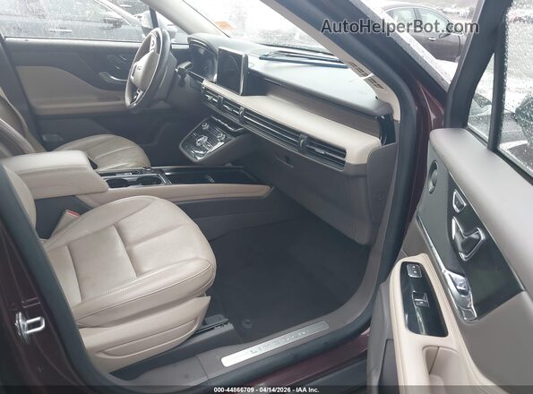5LMCJ2D98LUL06982 2020 LINCOLN CORSAIR Maroon Widok wnętrza z przodu