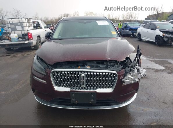 5LMCJ2D98LUL06982 2020 LINCOLN CORSAIR Maroon Widok zestawu wskaźników
