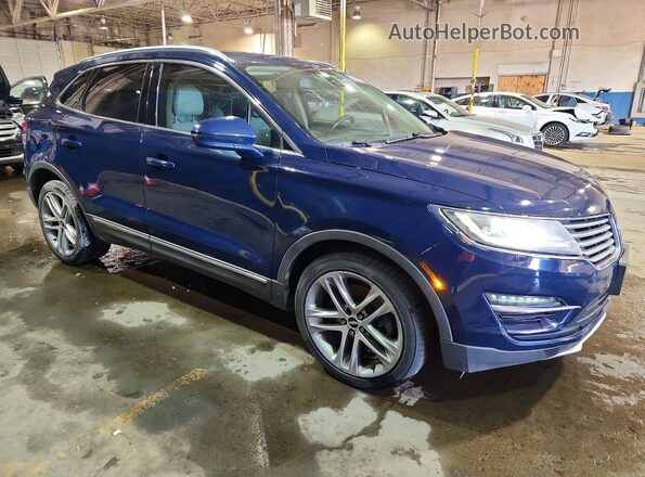 5LMCJ3D93JUL03619 2018 LINCOLN MKC Синий Передняя правая четверть