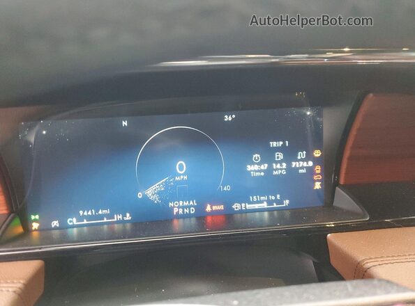 5LMJJ2LG3REL00100 2024 LINCOLN NAVIGATOR Burgundy ხელსაწყოთა პანელის ხედი