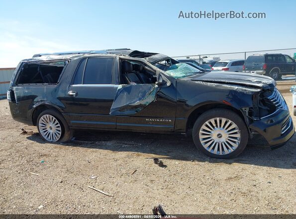 5LMJJ3HT3GEL11297 2016 LINCOLN NAVIGATOR L Black Widok zestawu wskaźników
