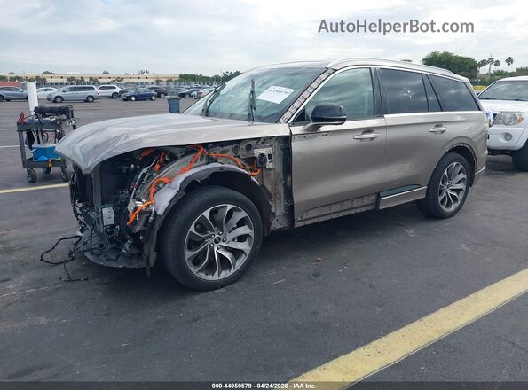5LMYJ8XYXMNL02441 2021 LINCOLN AVIATOR Beige Front left