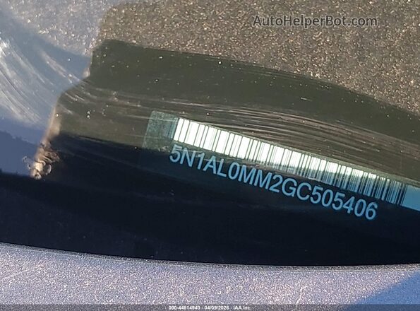 5N1AL0MM2GC505406 2016 INFINITI QX60 Gray 