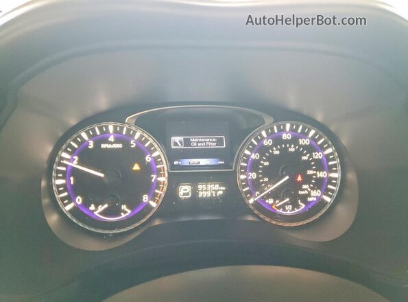 5N1AL0MM7GC527160 2016 INFINITI QX60 White Instrument cluster view