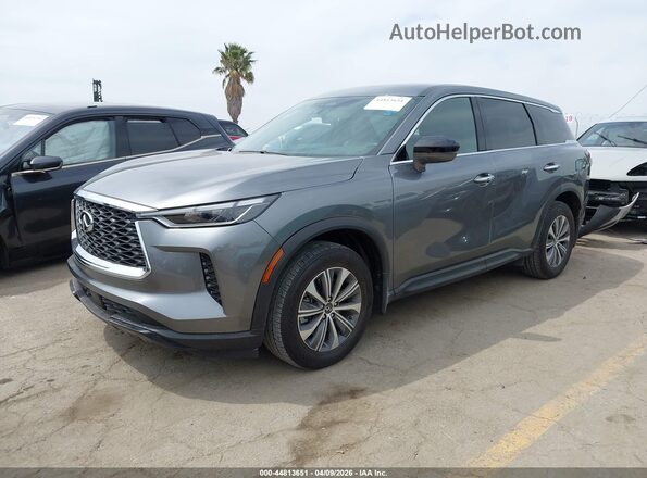 5N1AL1ER0SC346555 2025 INFINITI QX60 Серый Передняя левая четверть