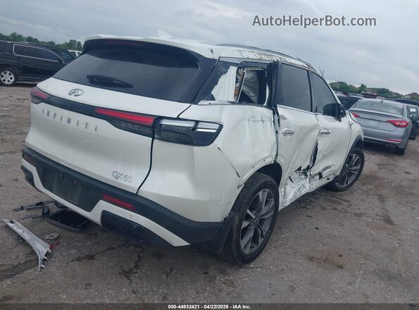 5N1AL1FR0SC352824 2025 INFINITI QX60 White უკანა მარჯვენა