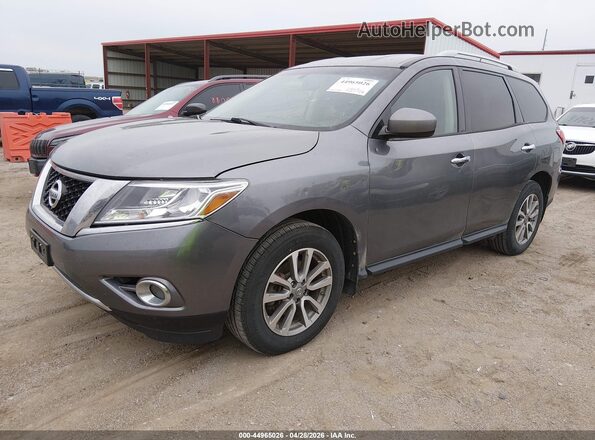 5N1AR2MM4GC617814 2016 NISSAN PATHFINDER Gray Vista tres cuartos delantera izquierda