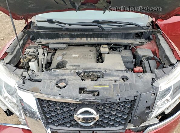 5N1AR2MM8GC642974 2016 NISSAN PATHFINDER Red Շարժիչի բաժամունքի տեսք