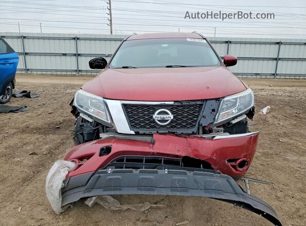 5N1AR2MM8GC642974 2016 NISSAN PATHFINDER Red Դիմացի տեսք