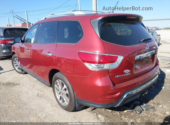 5N1AR2MMXGC627621 2016 NISSAN PATHFINDER Maroon Rear left
