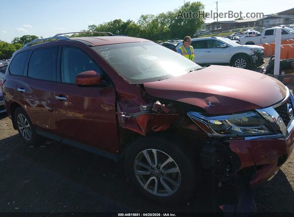 5N1AR2MMXGC627621 2016 NISSAN PATHFINDER Maroon 360 interior view