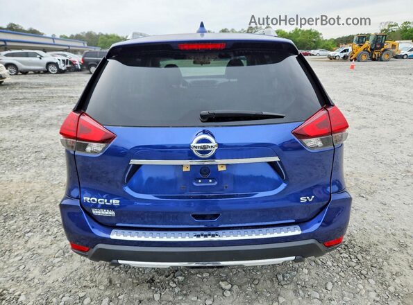 5N1AT2MN1HC759601 2017 NISSAN ROGUE Blue Rear view