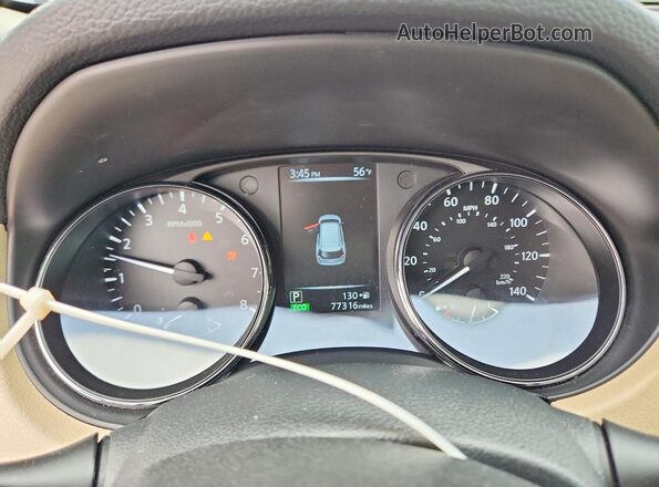 5N1AT2MN1HC759601 2017 NISSAN ROGUE Blue Instrument cluster view