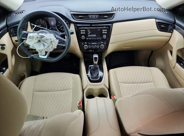 5N1AT2MN1HC759601 2017 NISSAN ROGUE Blue Dashboard view