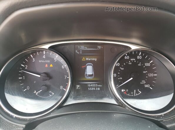 5N1AT2MT7GC757042 2016 NISSAN ROGUE Black Instrument cluster view