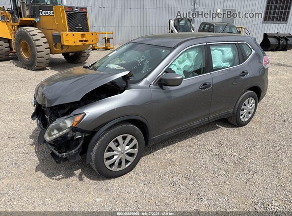 5N1AT2MT9GC739867 2016 NISSAN ROGUE Серый Передняя левая четверть