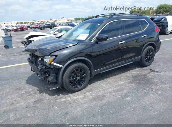 5N1AT2MTXHC813640 2017 NISSAN ROGUE Black Առջևի ձախ երեք քառորդ տեսարան