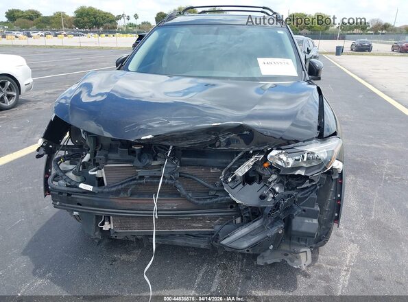 5N1AT2MTXHC813640 2017 NISSAN ROGUE Black Դիմացի տեսք