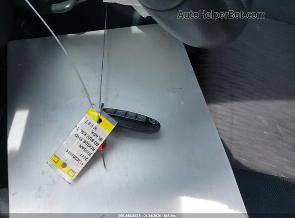 5N1AT2MTXHC813640 2017 NISSAN ROGUE Black Առջևի վահանակի տեսք