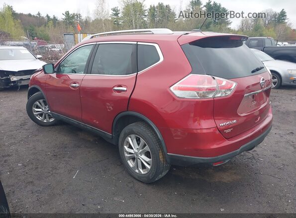 5N1AT2MV2GC811333 2016 NISSAN ROGUE Red Հետևի ձախ