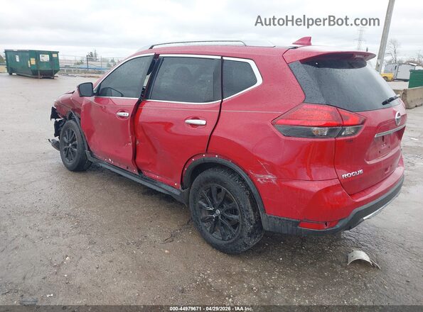 5N1AT2MV2HC794826 2017 NISSAN ROGUE Red Rear left