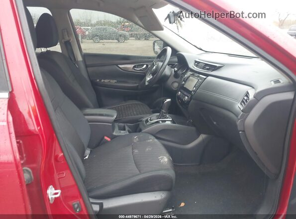5N1AT2MV2HC794826 2017 NISSAN ROGUE Red Front interior view