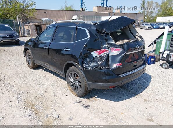 5N1AT2MV5GC775217 2016 NISSAN ROGUE Черный Задняя левая четверть