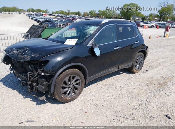 5N1AT2MV5GC775217 2016 NISSAN ROGUE Черный Передняя левая четверть