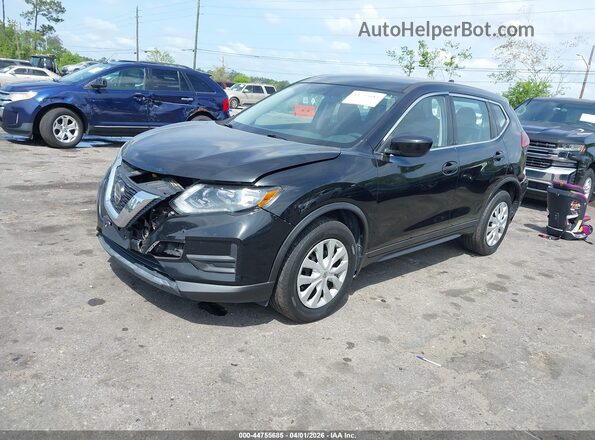 5N1AT2MV5JC823189 2018 NISSAN ROGUE Black Առջևի ձախ երեք քառորդ տեսարան