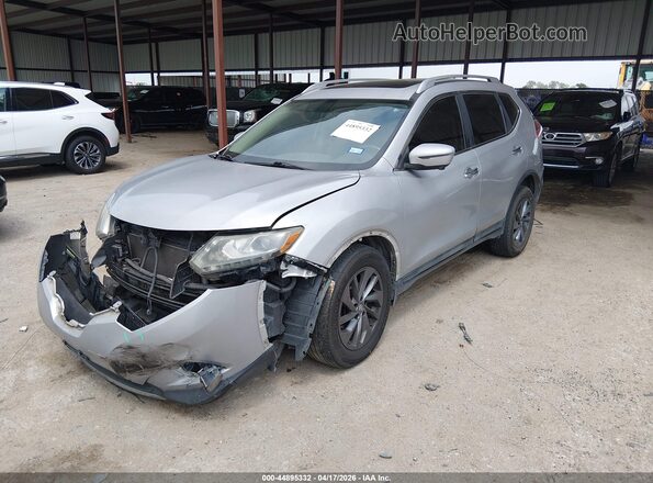 5N1AT2MV8GC758072 2016 NISSAN ROGUE Silver Front left
