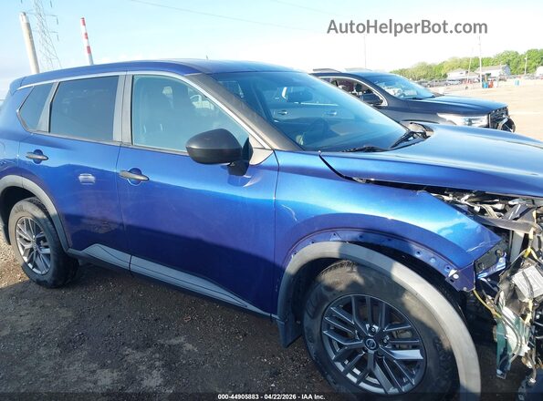 5N1AT3AB8MC709529 2021 NISSAN ROGUE Blue Սալոնի հետևի տեսք