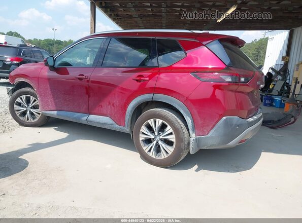 5N1AT3BA1MC808764 2021 NISSAN ROGUE Red Հետևի ձախ