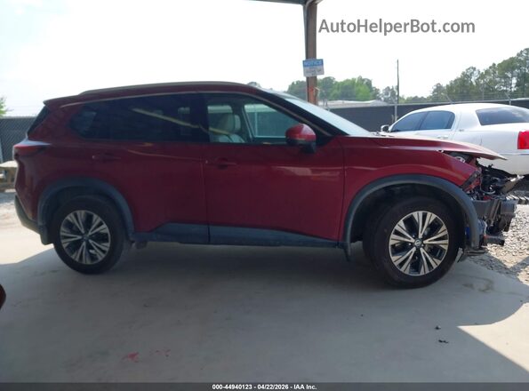 5N1AT3BA1MC808764 2021 NISSAN ROGUE Red Սալոնի 360 աստիճան տեսք