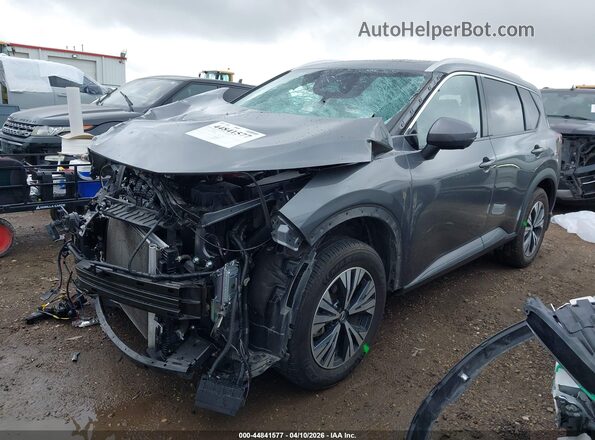 5N1AT3BA4MC808449 2021 NISSAN ROGUE Gray წინა მარცხენა ხედი სამი მეოთხედიდან
