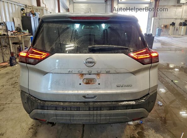 5N1AT3BB4MC792004 2021 NISSAN ROGUE Silver Հետևի տեսք
