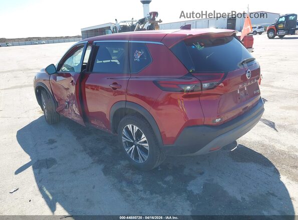 5N1AT3BB7MC721475 2021 NISSAN ROGUE Brown Հետևի ձախ