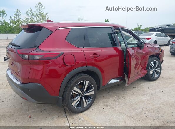 5N1AT3CA2MC736357 2021 NISSAN ROGUE Brown Հետևի աջ