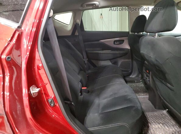 5N1AZ2MS8KN150554 2019 NISSAN MURANO Maroon Rear interior view