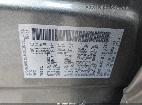 5N1BT3BA4SC830520 2025 NISSAN ROGUE Серый Вид подкапотного пространства