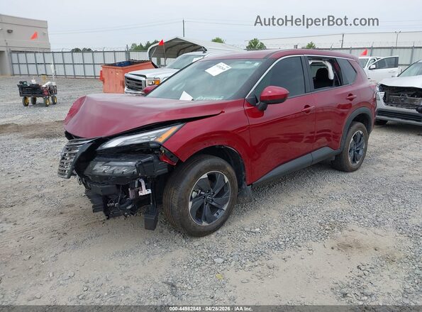 5N1BT3BA8SC856439 2025 NISSAN ROGUE Maroon Առջևի ձախ երեք քառորդ տեսարան