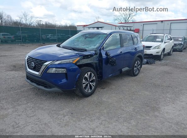 5N1BT3BB5PC752569 2023 NISSAN ROGUE Blue წინა მარცხენა ხედი სამი მეოთხედიდან