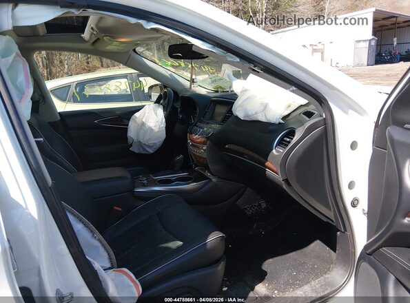 5N1DL0MM2KC525676 2019 INFINITI QX60 White წინა სალონის ხედი